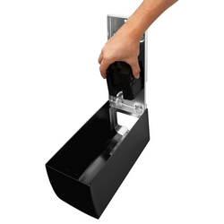 AIR-WOLF | WC-brilreiniger met sensor - 500 ml - Roestvrij staal Mat zwart