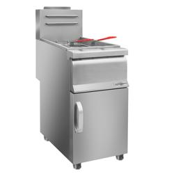 Friteuză pe gaz - 16 litri - 27,0 kW - cu robinet de scurgere