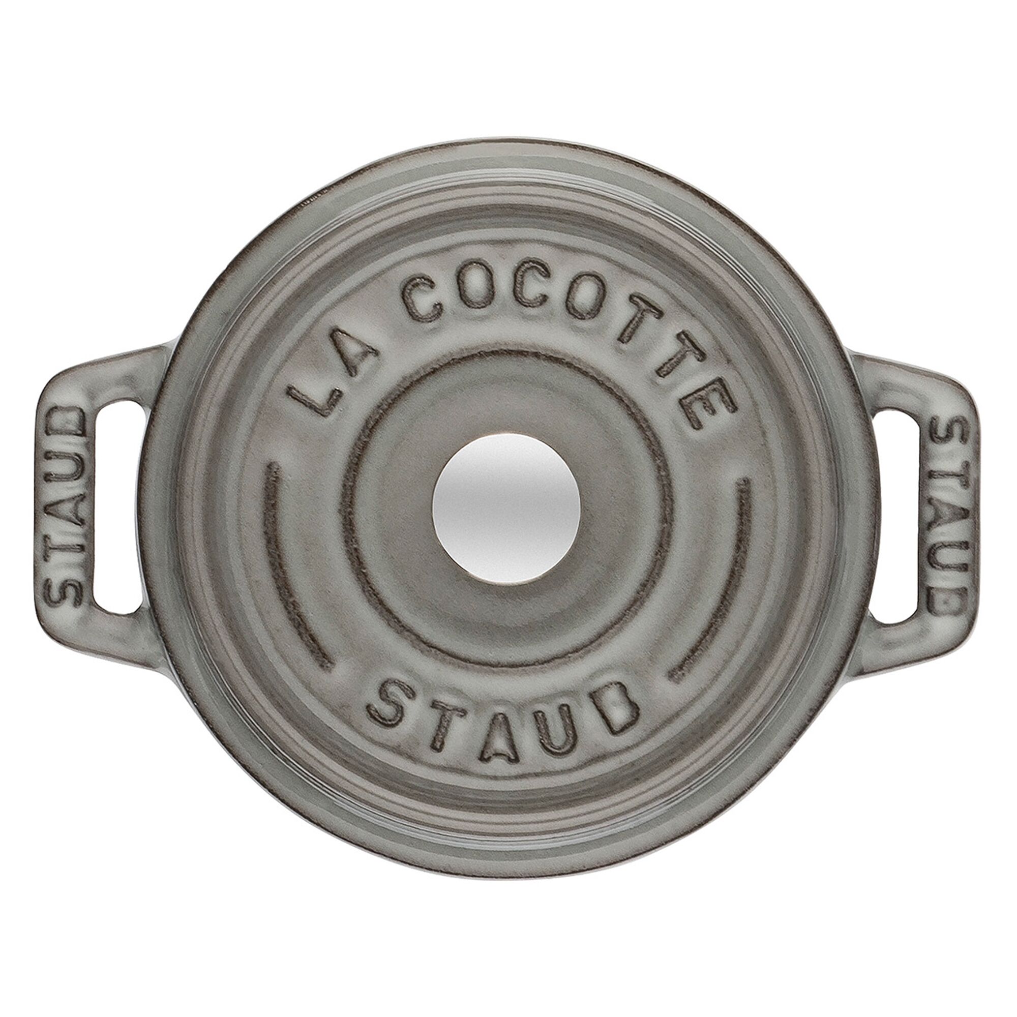 STAUB | Mini Cocotte Round Enamelled Cast Iron Casserole Dish – Ø 120 mm – Graphite Grey
