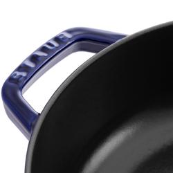 STAUB | BRAISERS - Sauteerpan met Chistera Drop Structure - 280mm - Gietijzer - Donkerblauw