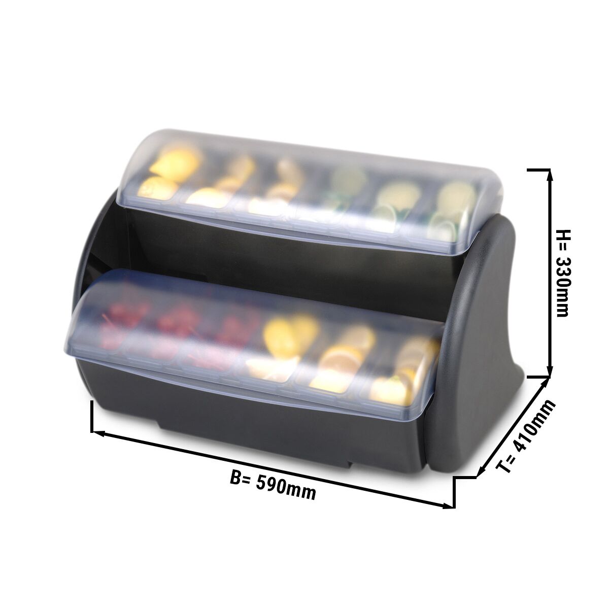 Support pour 2x bols à garniture - 6,6L