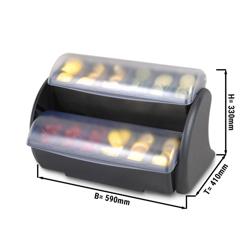 Garnish centre stand for 2 garnish containers - 6.6 litres