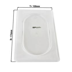(6 Stück) Polycarbonat GN-Deckel 1/9 - clear