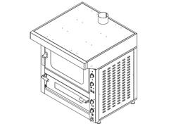 Four combiné - Numérique - Four à convection de boulangerie - 4x EN 600x400 & Four à pizza - 7x Ø 25cm         