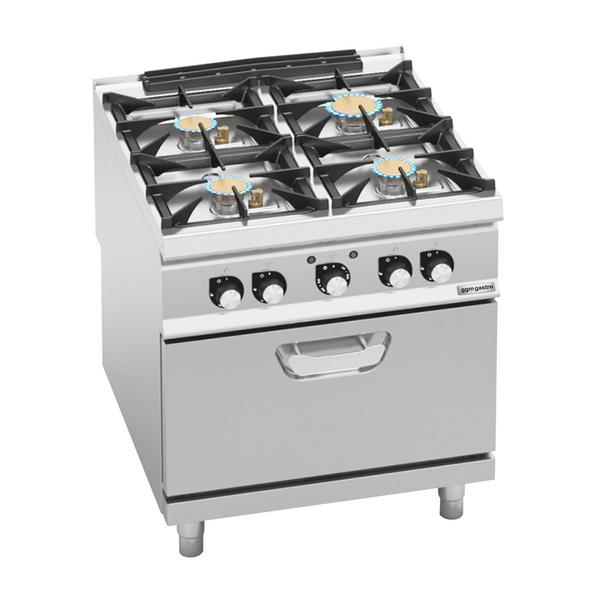 Kaasuliesi - 4 poltinta - 28 kW - sis. sähköuunin - 4,68 kW	