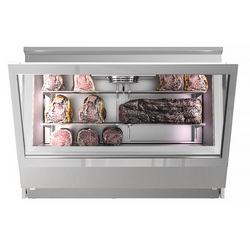 Dry Aging - kylvitrin 1,4 m - rostfritt stål