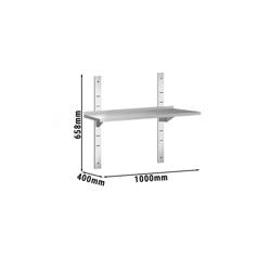 Étagère murale PREMIUM - 1000 x 400 mm - avec 1 niveau