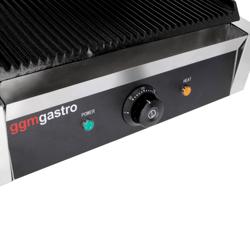 Contactgrill - 2,8 kW - boven & onder Gegroefd - Grilloppervlak: 340x230mm