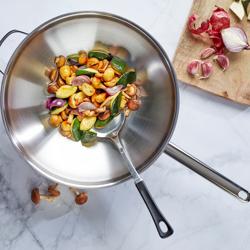 DEMEYERE | APOLLO 7 – Wok fond plat – Ø 320 mm – en  inox 