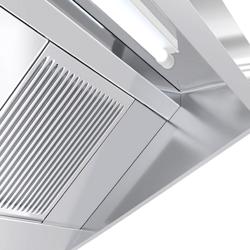 Hotte murale - 800mm - avec filtre & lampe	