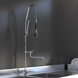Voorspoeldouche monobloc 8000 - wandmodel - met mengkraan, zwenkuitloop & sproeikop