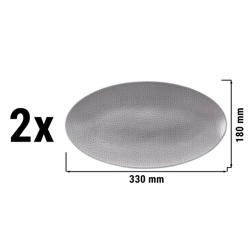 (2 adet) SELTMANN WEIDEN | Coup tabak - 330x180 mm - Gri