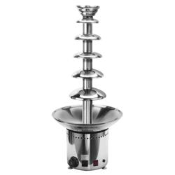 Fontaine à chocolat PROFESSIONNELLE - Inox - 6 étages - Capacité 8kg - Hauteur 840mm - 300W