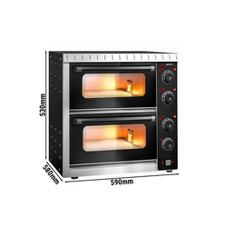 Horno para pizza - 4+4x 20 cm