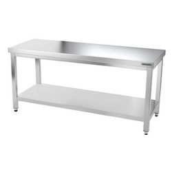 Inox Blat de lucru PREMIUM - 1,5 m - cu polita