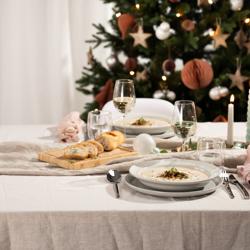 STAUB | DINING LINE - Piatto - piano - Ø 220mm - Ceramica - Tartufo bianco