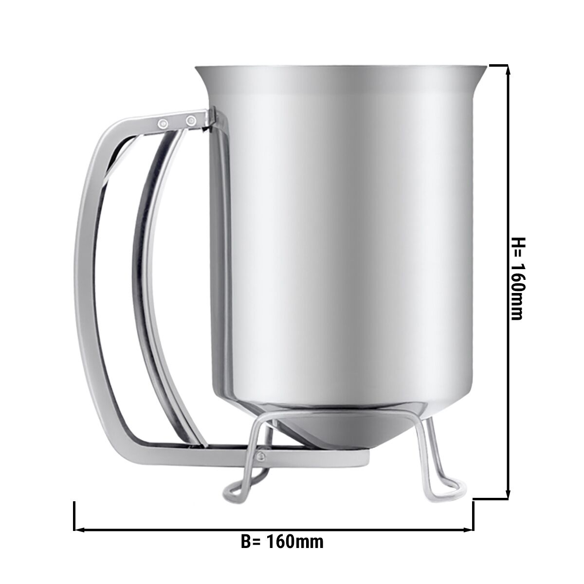 Portionneur de pâte PROFESSIONNEL - Manuel - 0,4L - Acier inoxydable