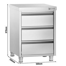 Armário com gavetas PREMIUM - 0,5 m - com 3 gavetas