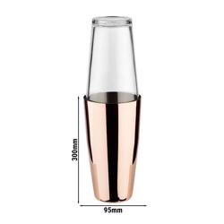 (6 pezzi) Boston Shaker per cocktail - set da 2 pezzi - acciaio inox - 0,7 litri