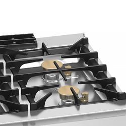 Cocina a gas - 28,68kW - 4 fuegos - con horno eléctrico convección - 4,68kW