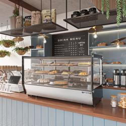 Expositor de mesa refrigerado - 200 litros