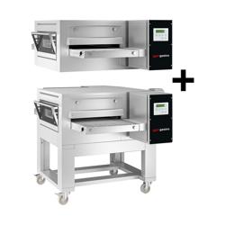 (2 pieces) Commercial Gas Conveyor Pizza Oven – Double Stack - 1000mm Belt - 400 pizzas/h