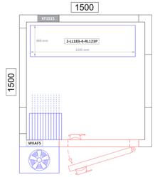 Ραφιέρα Αλουμινίου - Βασική Μονάδα - 1195 x 1800 χλσ.