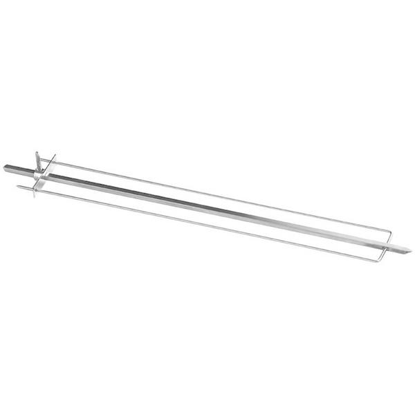 Nemesacél húsfogó nyárssal - 480x587x85 mm - rozsdamentes acél - mini csirke grillekhez - kompatibilis: MHGEM és MHGGM