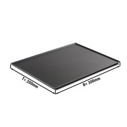 Prezentační podnos - Plast - bez BPA - 300x199x9 mm - černý