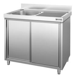 Spoelbakkast PREMIUM - 1000x700mm - met 1 spoelbak links