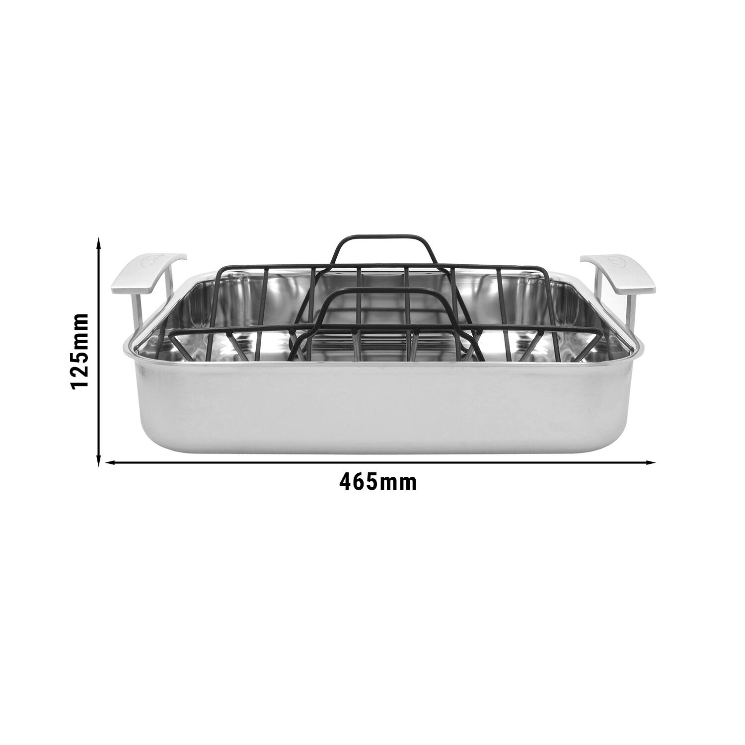 DEMEYERE | INDUSTRY 5 - Poêle à frire avec grille de cuisson - 390x330mm - inox