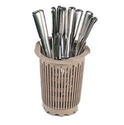 سلة أدوات المائدة - دائري - Ø 114mm - بيج - 115x145mm