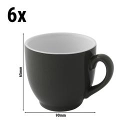 (6 kom) Colors - Šalica za kavu - 140 ml - Siva
