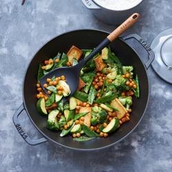 STAUB | SPECIALITIES -  Wok con coperchio in vetro - Ø 300 mm - Ghisa - Grigio grafite