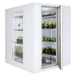 Kylrum för +2…+12 °C - 2100x1500 mm - 4,80 m³ - med 3 glassidor