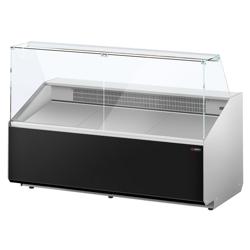 Koeltoonbank - 1881x979mm - 387 liter - front zwart - rechte ruit - met 3 deuren