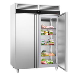 Upright Fridge Stainless steel PREMIUM - 1400L - with 2 doors