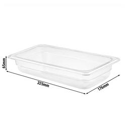 Polycarbonaat GN bak 1/3 - Helder - Hoogte: 65mm