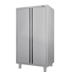 Armoire haute en inox ECO - 1000x600mm - 2 portes battantes - Hauteur: 1800mm