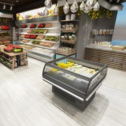 Vetrina refrigerata / Isola di raffreddamento HELSINKI - 1150mm - con 1 porta scorrevole in vetro