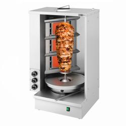 Gáz shawarma/döner grill - 3 égő - max. 40 kg