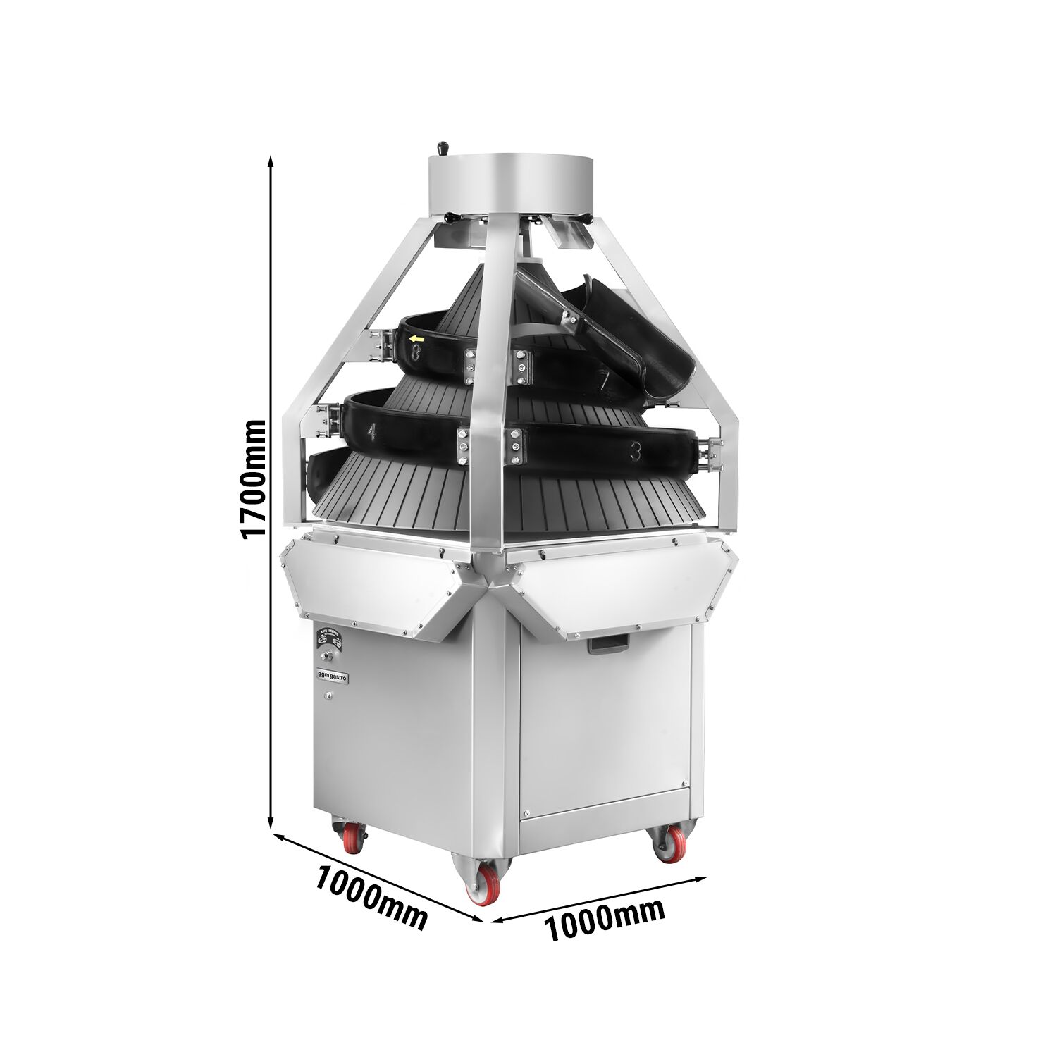 Kegelrundwirker/Teigabrunder - 1,5 kW - Gewichtsbereich: ~100-600g  - max. 2500 Stk/h