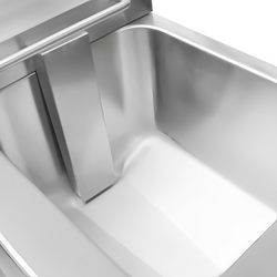 Induction deep fryer - 8 litres - 3.5 kW - drain tap