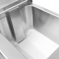 Kaksiosainen induktiorasvakeitin - 2 x 8 l - 7,0 kW - tyhjennyshanalla - digitaalinen ohjaus - 230 V