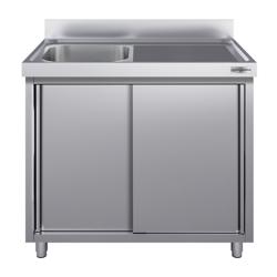 Ormarić sa sudoperom ECO - 1200x600 mm - Sa 1 sudoperom na lijevoj strani 