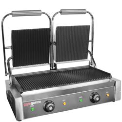 Grill kontaktowy - 4,4 kW - Ryflowana górna i dolna część - Powierzchnia grilla: 475x230 mm	