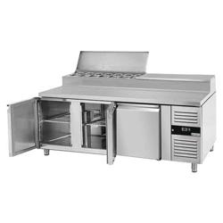 Zubereitungstisch PREMIUM - 1800mm - für 10x GN 1/3 - 3 Türen