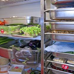 Rozsdamentes acél hűtőkamra - 1500x2100 mm - 4,80 m³ - beépített monoblokkal