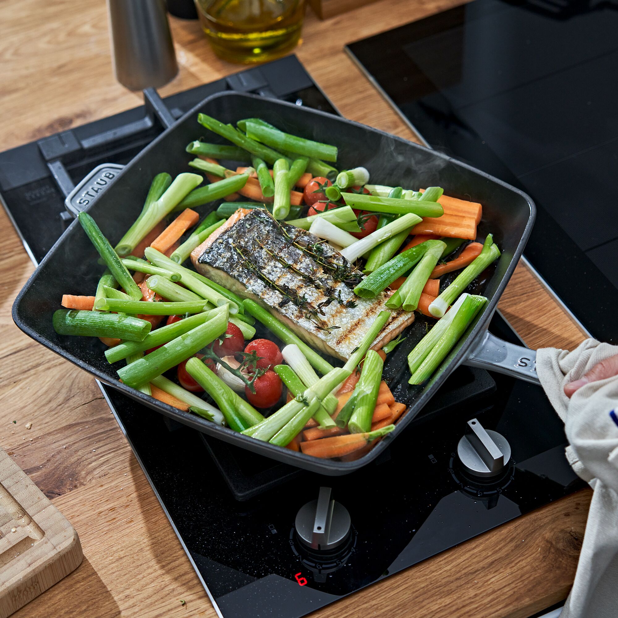 STAUB | GRILL PANS - American Grill - 300x300 mm - Fonte - Gris Graphite        