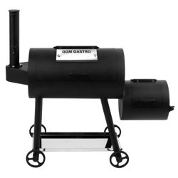 Mini Smoker Oven - Manual - with 1 Racks - 450x165mm - on Wheels - Black